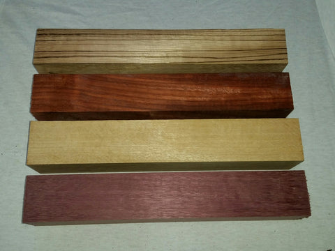 Spindle Blank 4 Piece Project Pack 2" x 2" x 12"