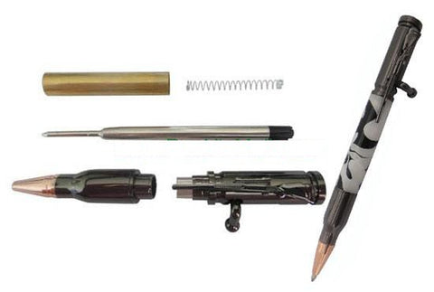 Bolt Action Rifle/Bullet Pen Kit - Gun Metal Finish